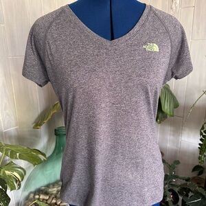 The North Face Women's Heather Gray V-Neck Tee
